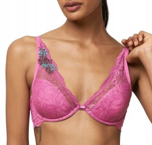 Biustonosz TRIUMPH Amourette Charm Summer WP Koronka Kwiatowy Haft 75B