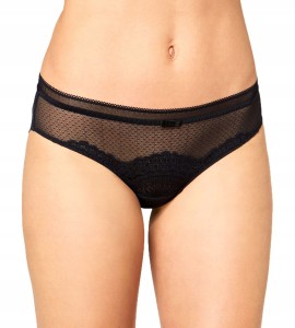 Czarne MAJTKI DAMSKIE Figi z koronką Triumph Darling Spotlight Brazilian 42
