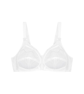 Biały BIUSTONOSZ miękki stanik bawełniany Z FISZBINAMI Doreen-Cotton 85D 