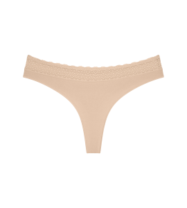 Kobiece STRINGI majtki damskie Triumph Feel of Modal String NUDE S 36