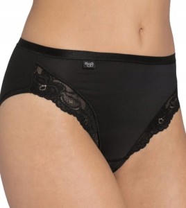 Majtki damskie Sloggi Romance Tai Figi 38 M czarne koronka