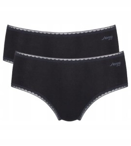 MAJTKI damskie SLOGGI GO Midi Figi ORGANIC COTTON 2 sztuki Bawełniane L