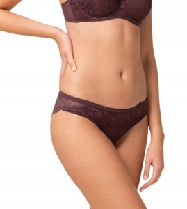 Damskie MAJTKI Triumph bordowe FIGI tiul Amourette Charm Brazilian01 36 S