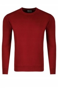 Bluza Męska wkładana przez głowę bordo Długi Rękaw M