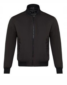 KURTKA MĘSKA LEKKA PRZEJŚCIOWA bomber bez kaptura CROSS JEANS czarna XXL