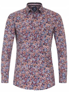 KOSZULA MĘSKA REDMOND REGULAR GŁADKA CASUAL KOLOROWY PRINT WZÓR XL