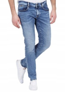 Proste spodnie męskie JEANS Cross Jeans Dżinsy męskie Długa nogawka 36/30