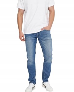 Spodnie z przetarciami CROSS JEANS SPODNIE MĘSKIE GREG REGULAR FIT 29/32