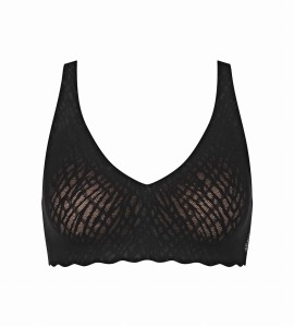 Bezszwowy biustonosz BEZ FISZBIN Sloggi ZERO Feel Bliss Soft Bra czarny L