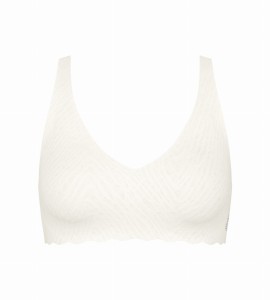 Bezszwowy biustonosz BEZ FISZBIN Sloggi ZERO Feel Bliss Soft Bra biały S+