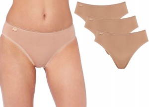 Majtki damskie 3 SZTUKI BEŻOWE Sloggi 24/7 Cotton Tai C3P Figi damskie 38