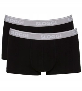 Majtki męskie 2 SZTUKI czarne BOKSERKI Sloggi men GO ABC Hipster 2P XXL