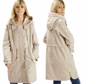 Kurtka przeciwdeszczowa wiosenna damska Cross Jeans Parka z kapturem S