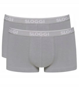 Majtki męskie 2 SZTUKI SZARE BOKSERKI Sloggi men GO ABC Hipster 2P XL