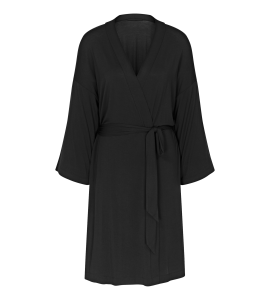 Czarny damski szlafrok CIENKI Triumph Aura Spotlight Robe 40/42