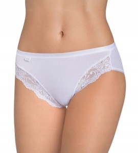 Naturalne majtki damskie Figi z koronką gładkie Sloggi Romance Tai 44 XXL
