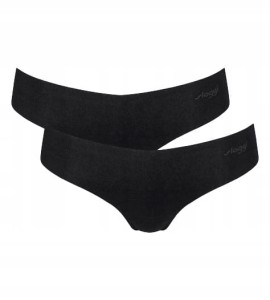 2 SZTUKI czarne Majtki damskie STRINGI Sloggi ZERO Modal 2.0 Hipstring S