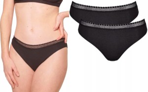 Majtki damskie FIGI damskie PRĄŻKOWANE 2x Sloggi GO Ribbed R Tai C2P XS