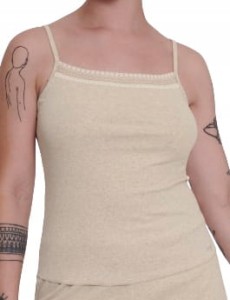 Koszulka TOP GO Ribbed na ramiączkach Podkoszulka BAWEŁNIANA L 40